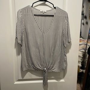Madewell tie blouse